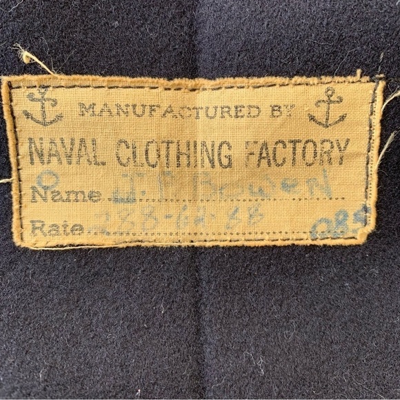 Vintage Military World War 2 Navy Dress Blue Uniform Commissary Steward - Picture 3 of 6